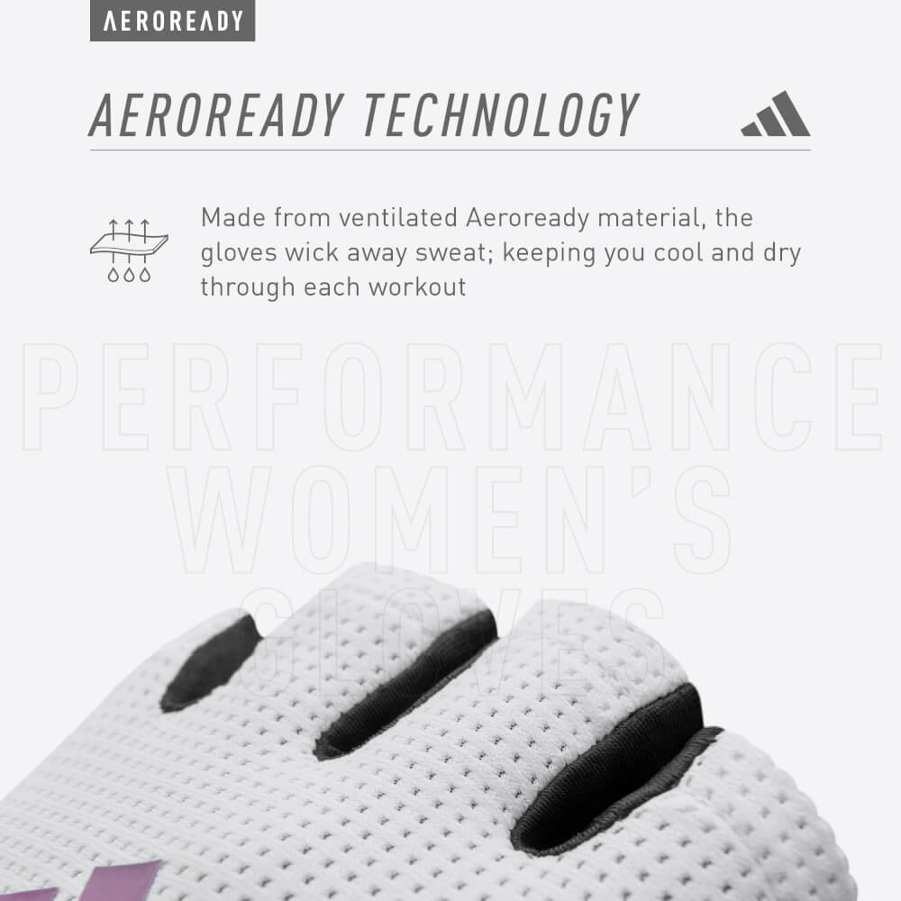 ถุงมือผู้หญิง Performance ADIDAS ADGB-13254-NL สีขาว ไซส์ M